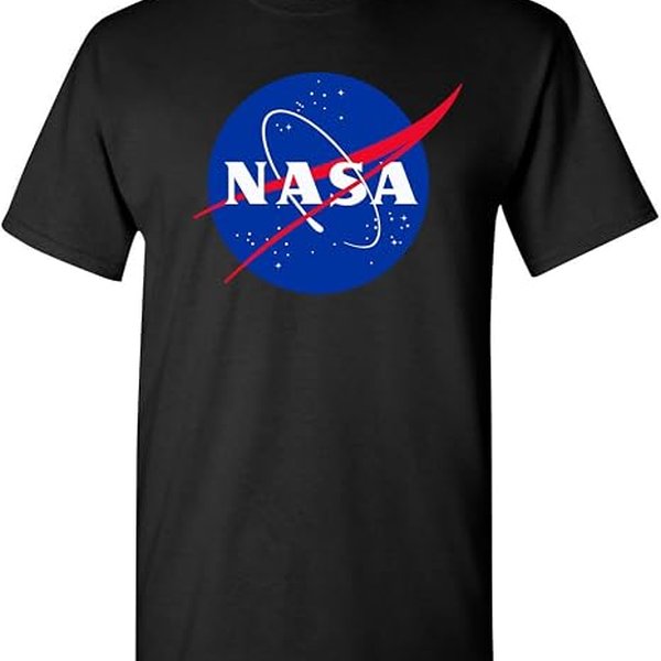 Black NASA logo T-shirt